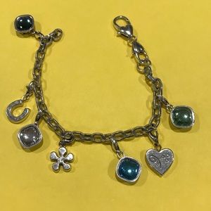 Brighton charm bracelet, very pretty! Blues/greens